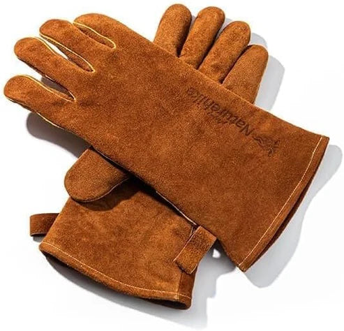 Naturehike GP-02 Flame Retardant Heat Insulation Gloves - Brown (Medium)