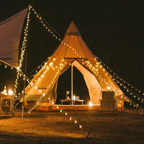 Naturehike Solar Pendant Rechargable Light Ball String - Warm Light (20M)