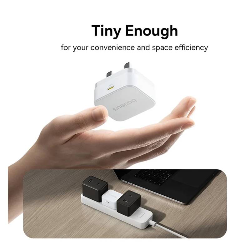 Baseus Palm Fast Charger 1C 20W Uk Moon White