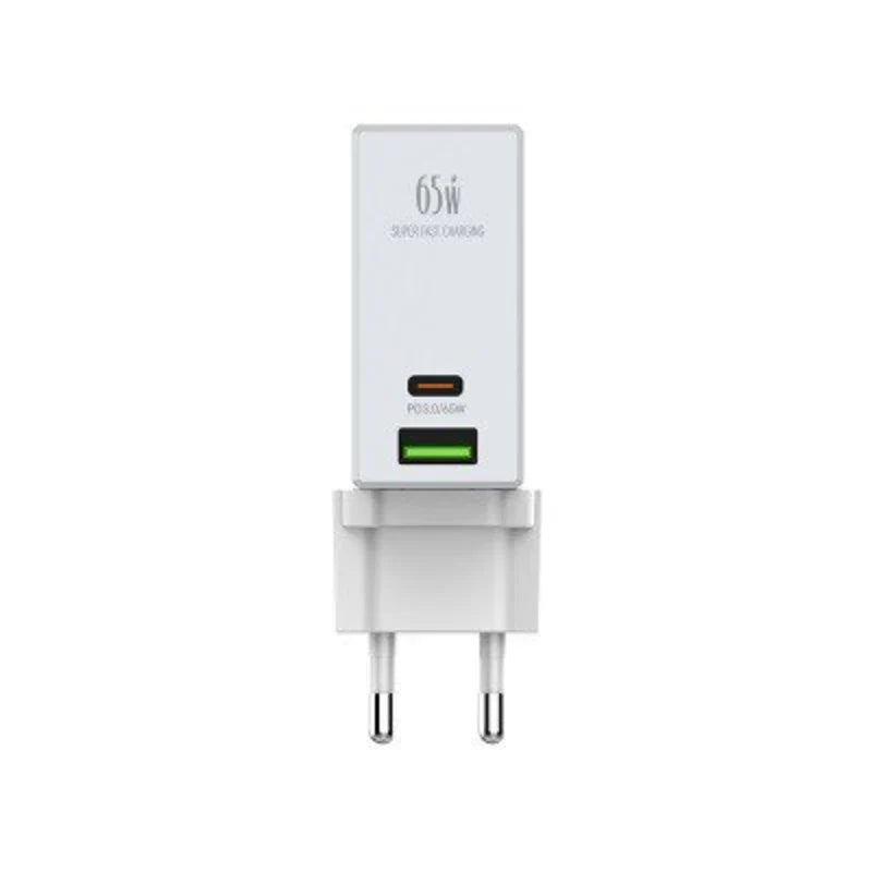 LDNIO A2620C Fast Wall Charger - 65W / USB-A / Type-C / White