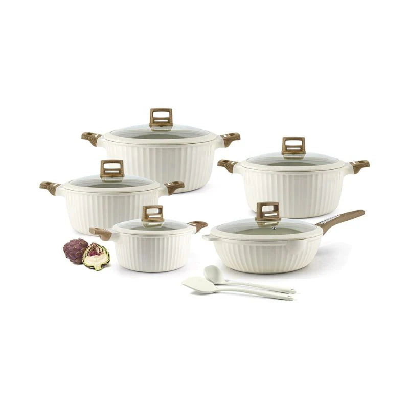 OSFE-12PCS COOWKARE SET-white-GR12 Heavy -IVR