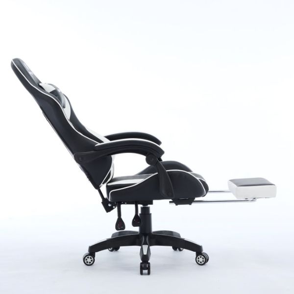 Oartex Model LD034 PVC Gaming Chair Black & White