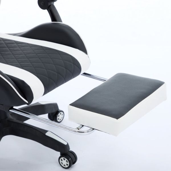 Oartex Model LD034 PVC Gaming Chair Black & White