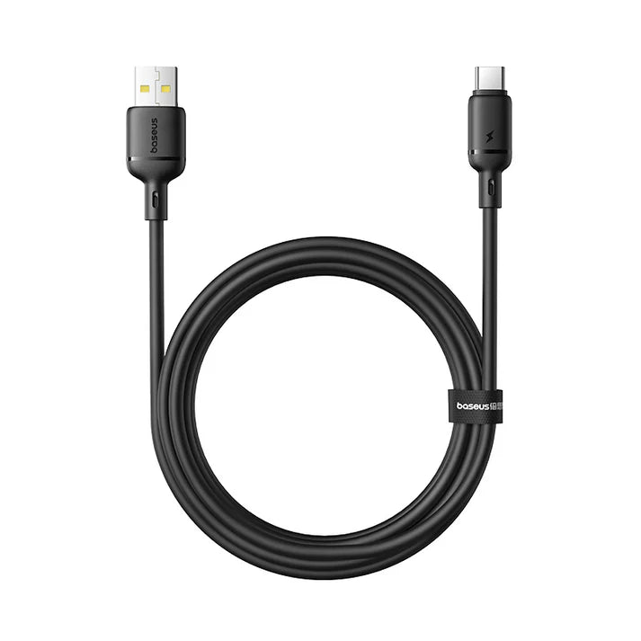 Baseus Silky Fast Charging Cable USB-A to USB-C 2m - Cluster Black