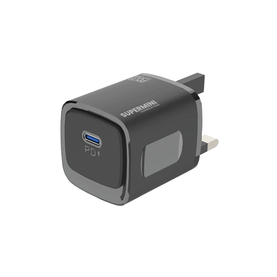 Pawa Supermini Travel Charger Type-C Port PD 20W UK Standard