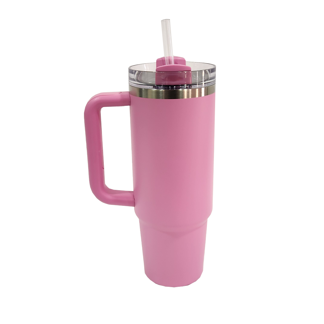 Stanley Quencher H2.0 Tumbler 30Oz 887Ml - Peony(Transparent Lid)(Asian Variant)