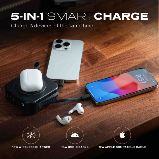 Statik Smartcharge 5-In-1 Travel Charger Power Bank