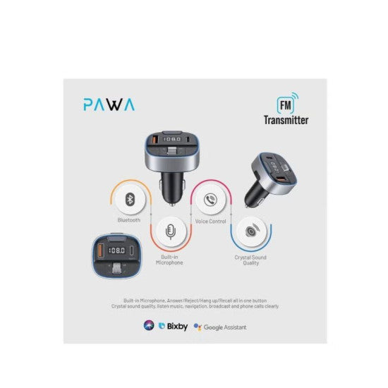 Pawa FM Transimitter Car Charger 30W