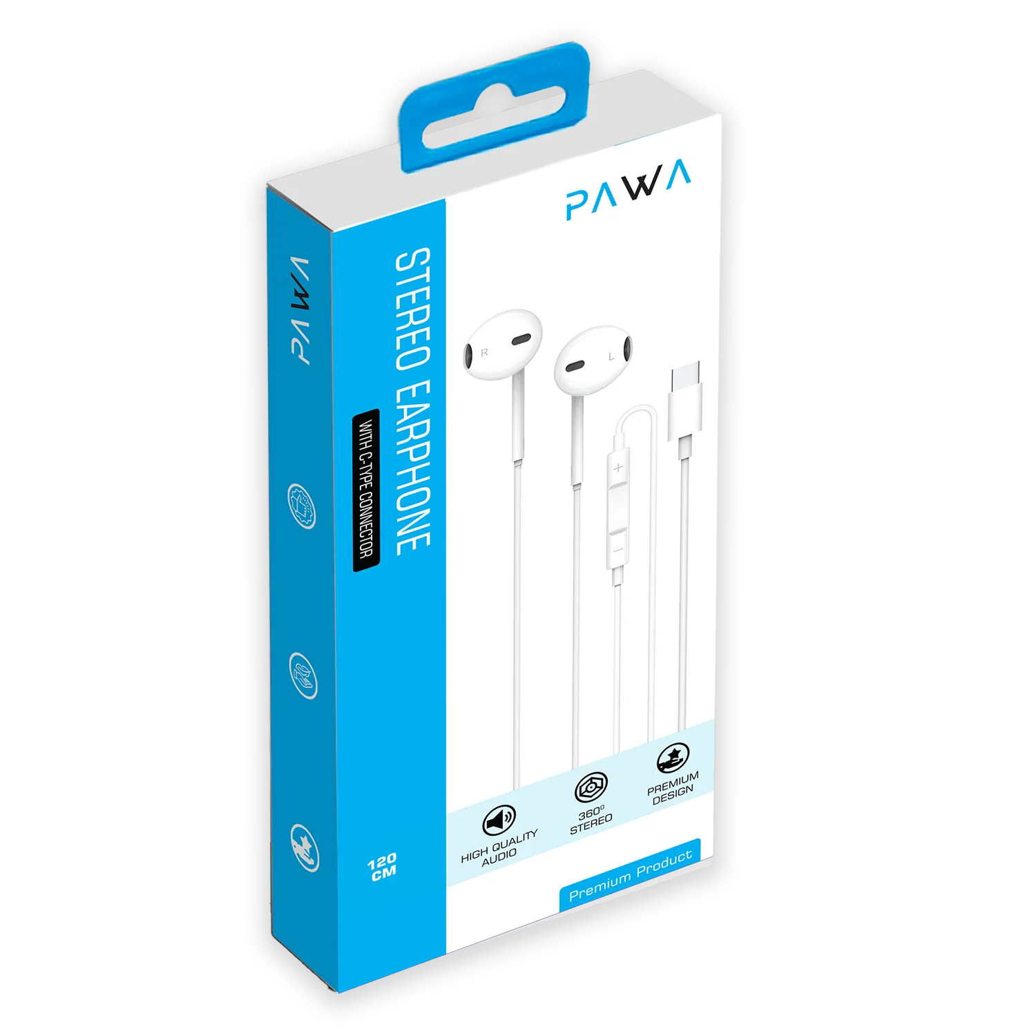 PAWA Chords Edition Stereo Earphone with Type-C Connector