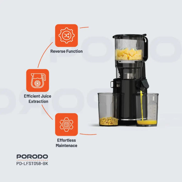 Porodo Lifestyle Cold Press Slow Juicer