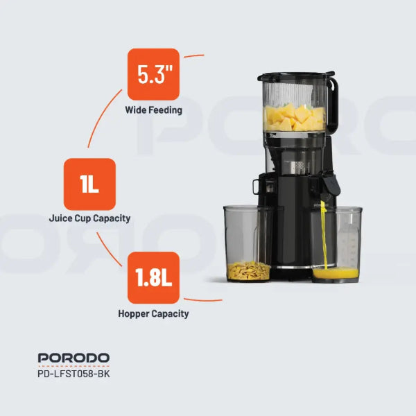 Porodo Lifestyle Cold Press Slow Juicer