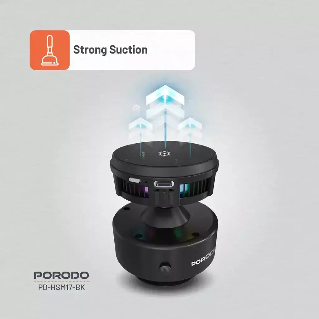 Porodo Vacuseal Magsafe Charging & Cooling  -Black