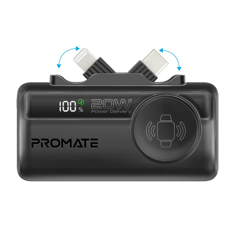 Promate PowerUp-Trio.Black + PowerPort-25AC.Black.UK