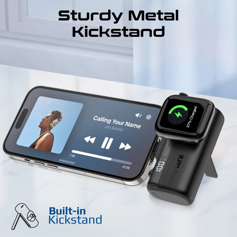 Promate PowerUp-Trio.Black + PowerPort-25AC.Black.UK