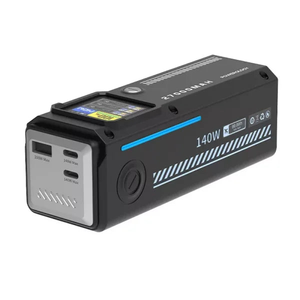 Powerology 27000Mah Smart Display Power Bank Black