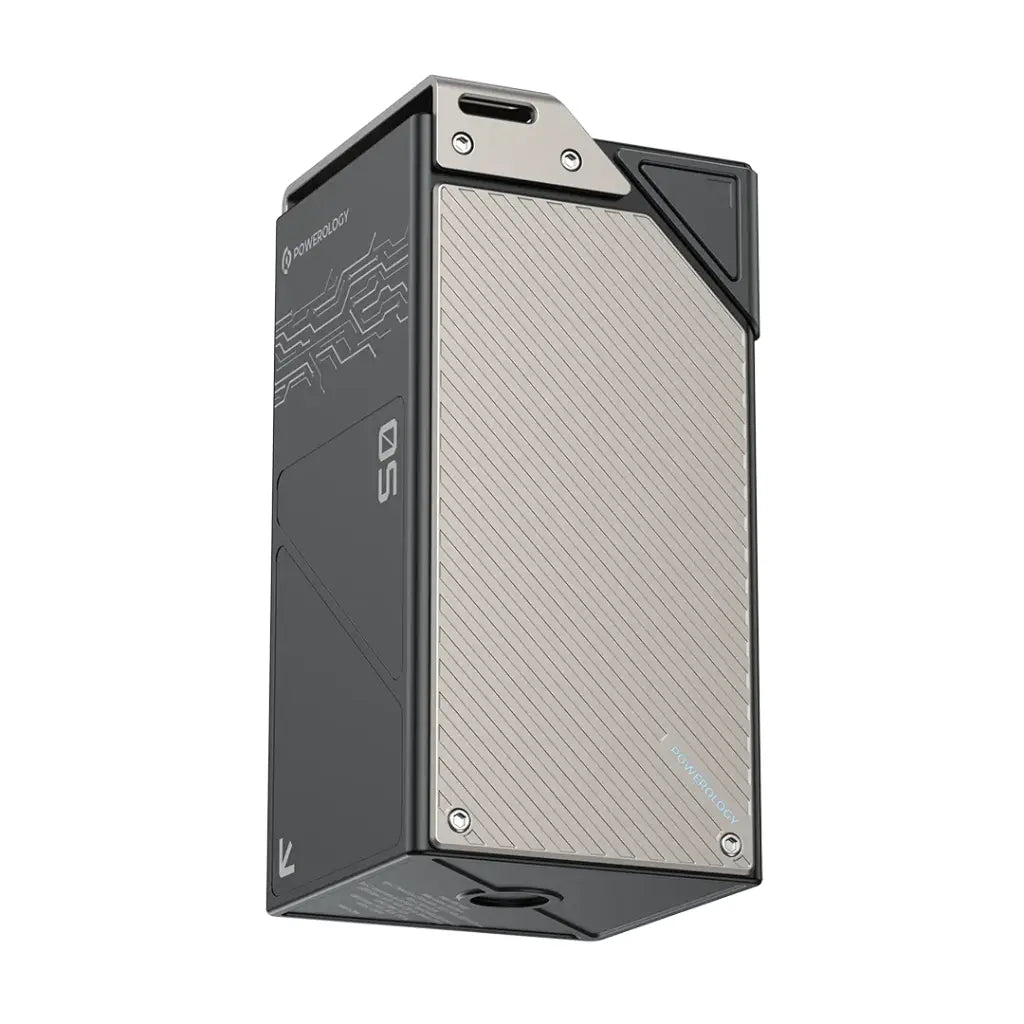 Powerology 50000mAh Pb 65W 3xPD C & 3xPD A With A-C Cable -Black
