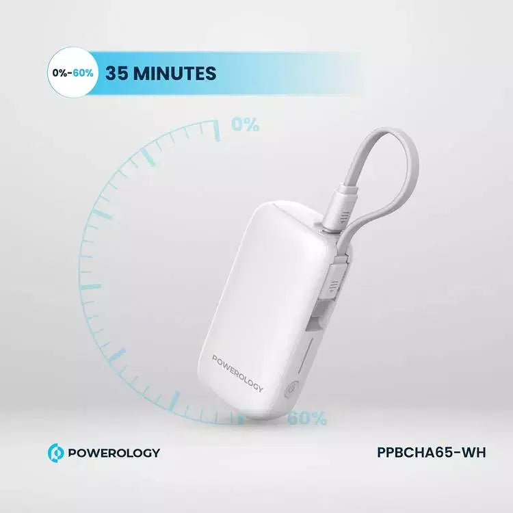 Powerology 5000Mah Magsafe Combo White