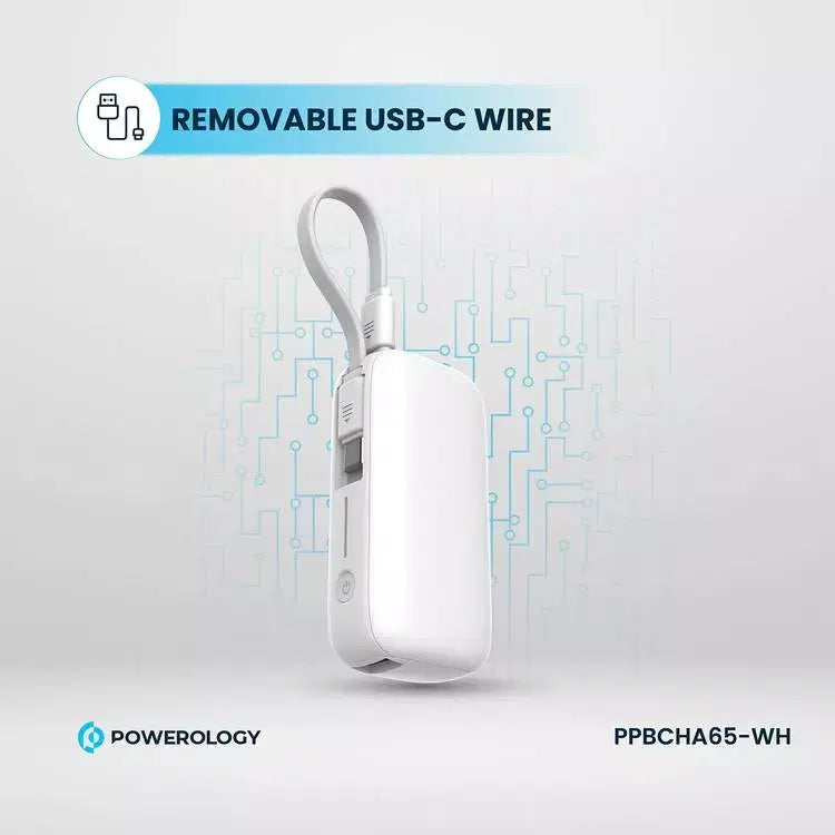 Powerology 5000Mah Magsafe Combo White