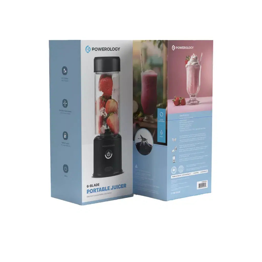 Powerology 6-Blade Portable Juicerblack