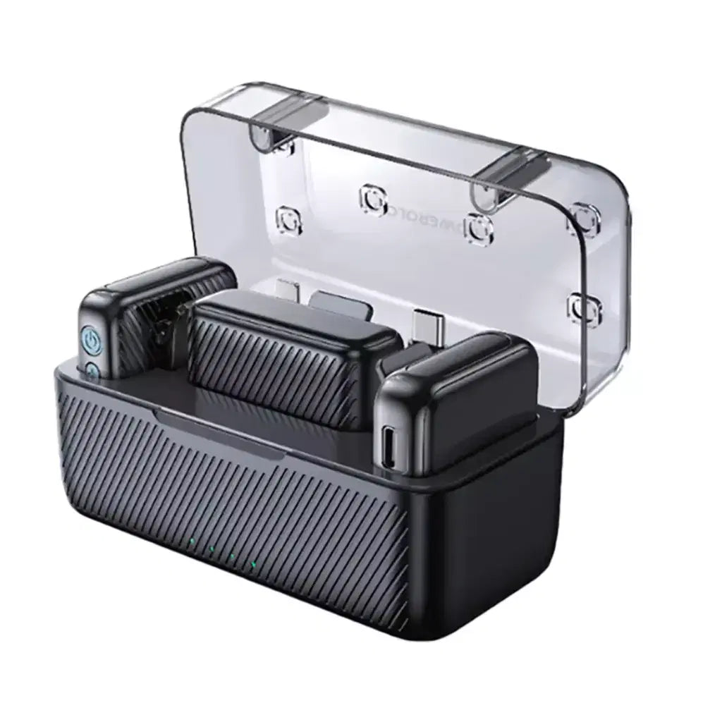 Powerology Dual Microphone Professional Set Black