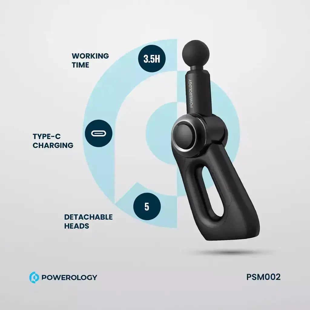 Powerology Fullbody Massage Gun Black