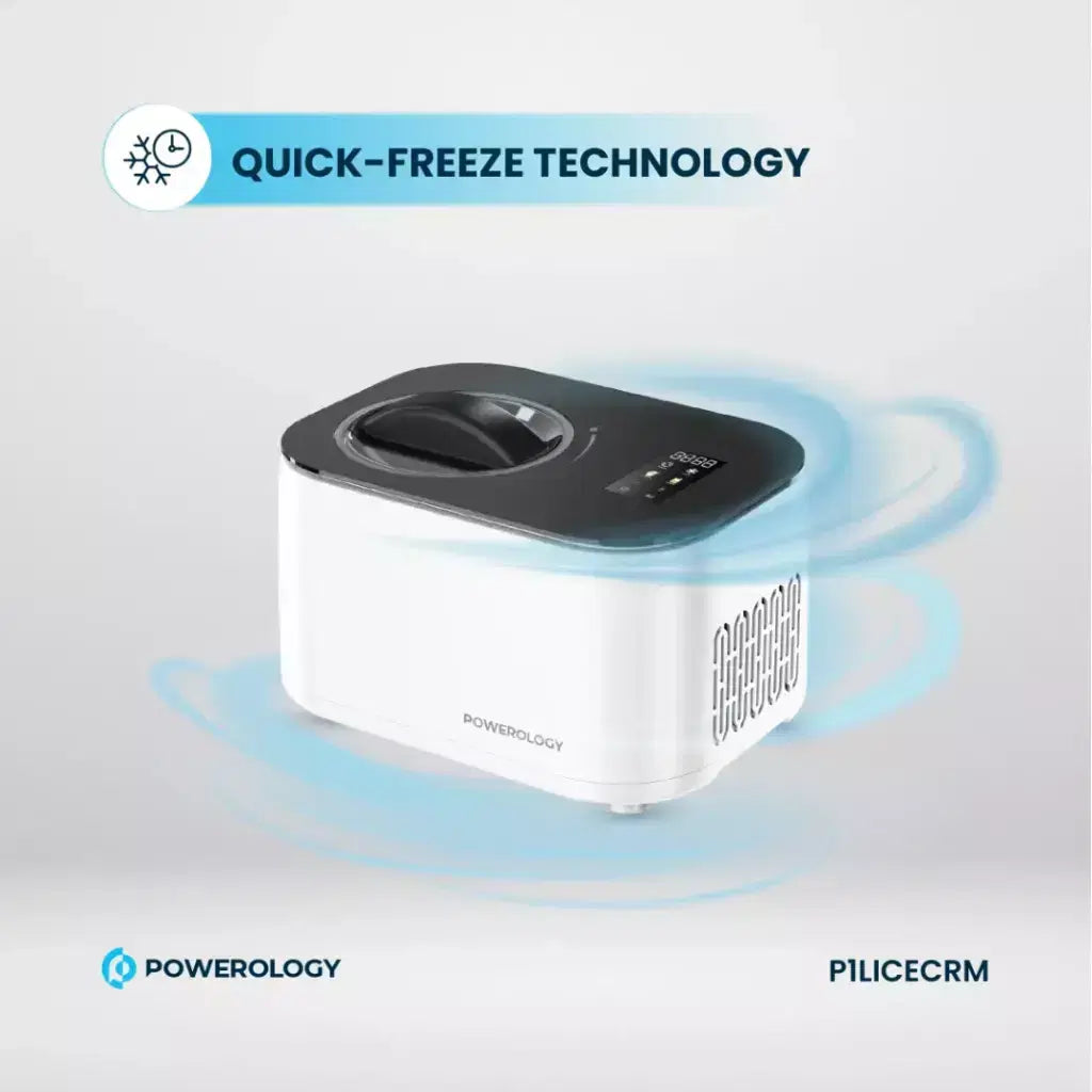 Powerology Ice Cream & Frozen Yogurt Machine White
