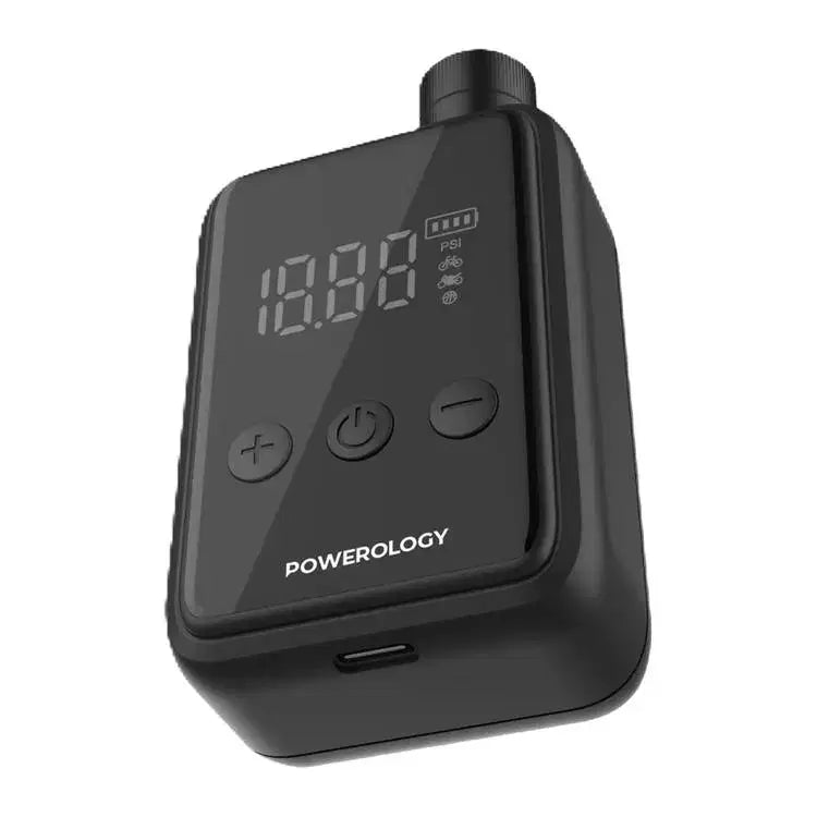 Powerology Super Compact Tire Inflator Black