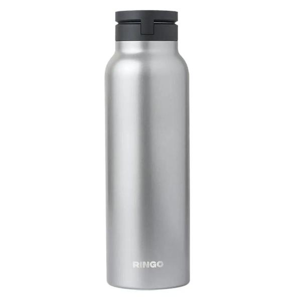 RINGO Water Bottle - 32 OZ/1 Litre - MagSafe Screw Lid / MagSafe Booster Ring (Stainless)