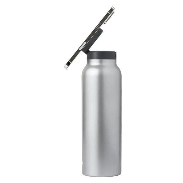 RINGO Water Bottle - 32 OZ/1 Litre - MagSafe Screw Lid / MagSafe Booster Ring (Stainless)