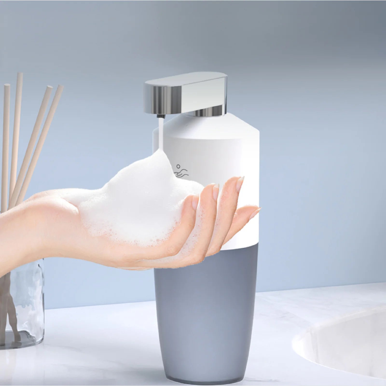 Pawa Soap Dispenser Automatic with 2 Levels of Distance Sensing.