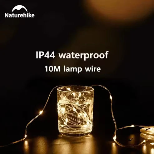 Naturehike Atmosphere Lamp String - Warm Light (10M) (Without Dry Battery)