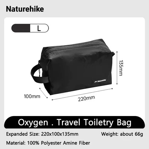 Naturehike Oxygen Toiletry Bag - Black (L)