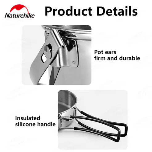 Naturehike Stainless Steel Pot Set