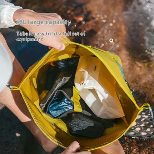 Naturehike Whale-fall Waterproof Backpack IPX7 - Black (28L)