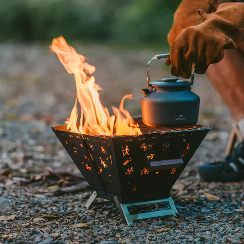 Naturehike Folding Fire Rack - Black (30*30*23)