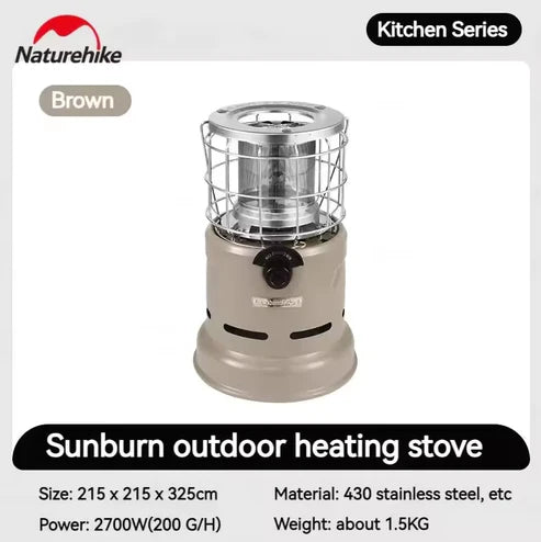Naturehike Outdoor Heating Furnace - Smoky Brown