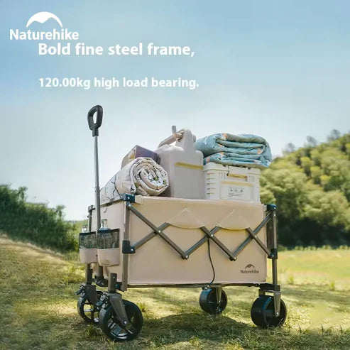 Naturehike Lightweight Folding Trolley - Smoke Gray (70L)