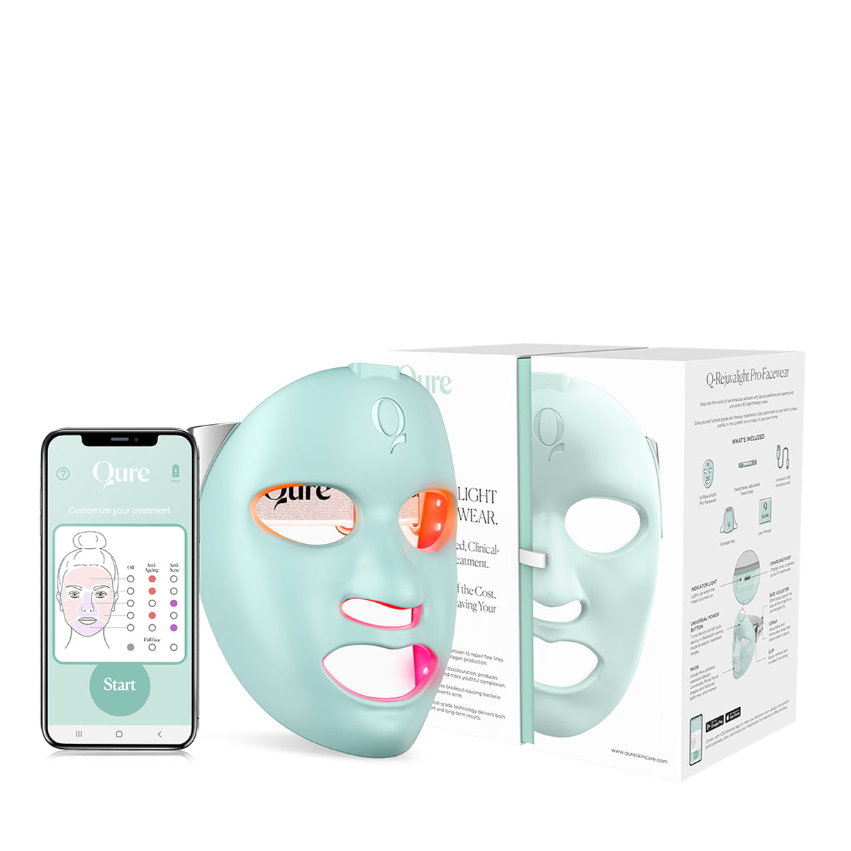 Qure Mj03 Rejuvalight Pro Face Wear Mask