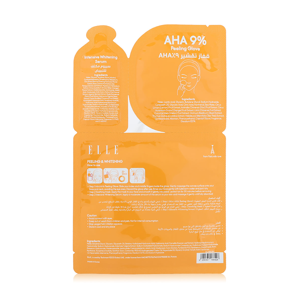 Elle Radiance Kit Peeling And Whitening Mask