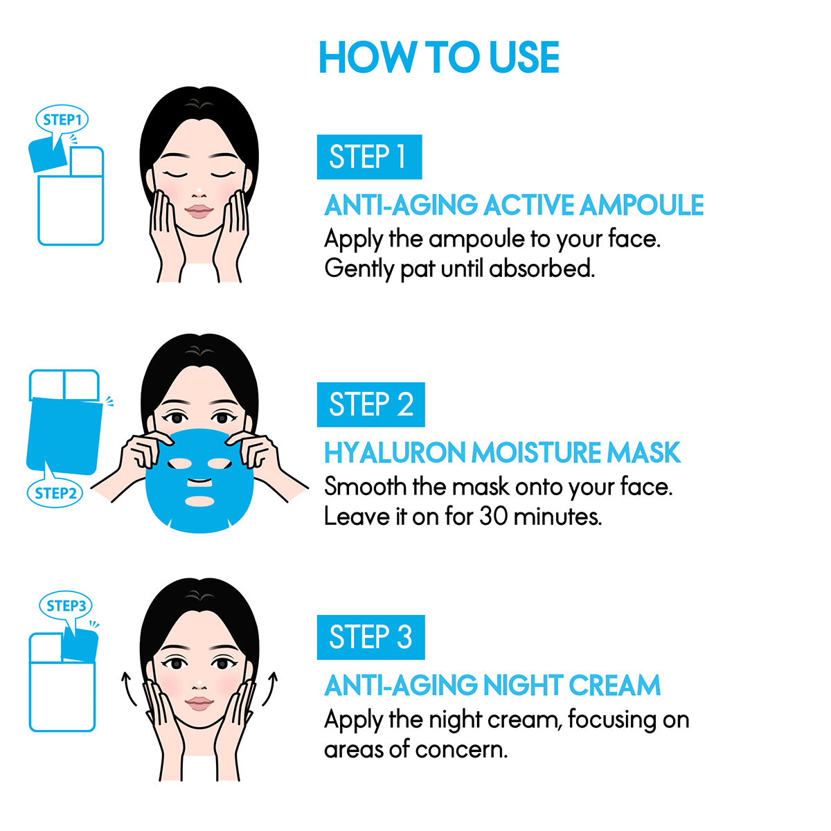 Elle Anti Aging Hyaluron Moisture Mask