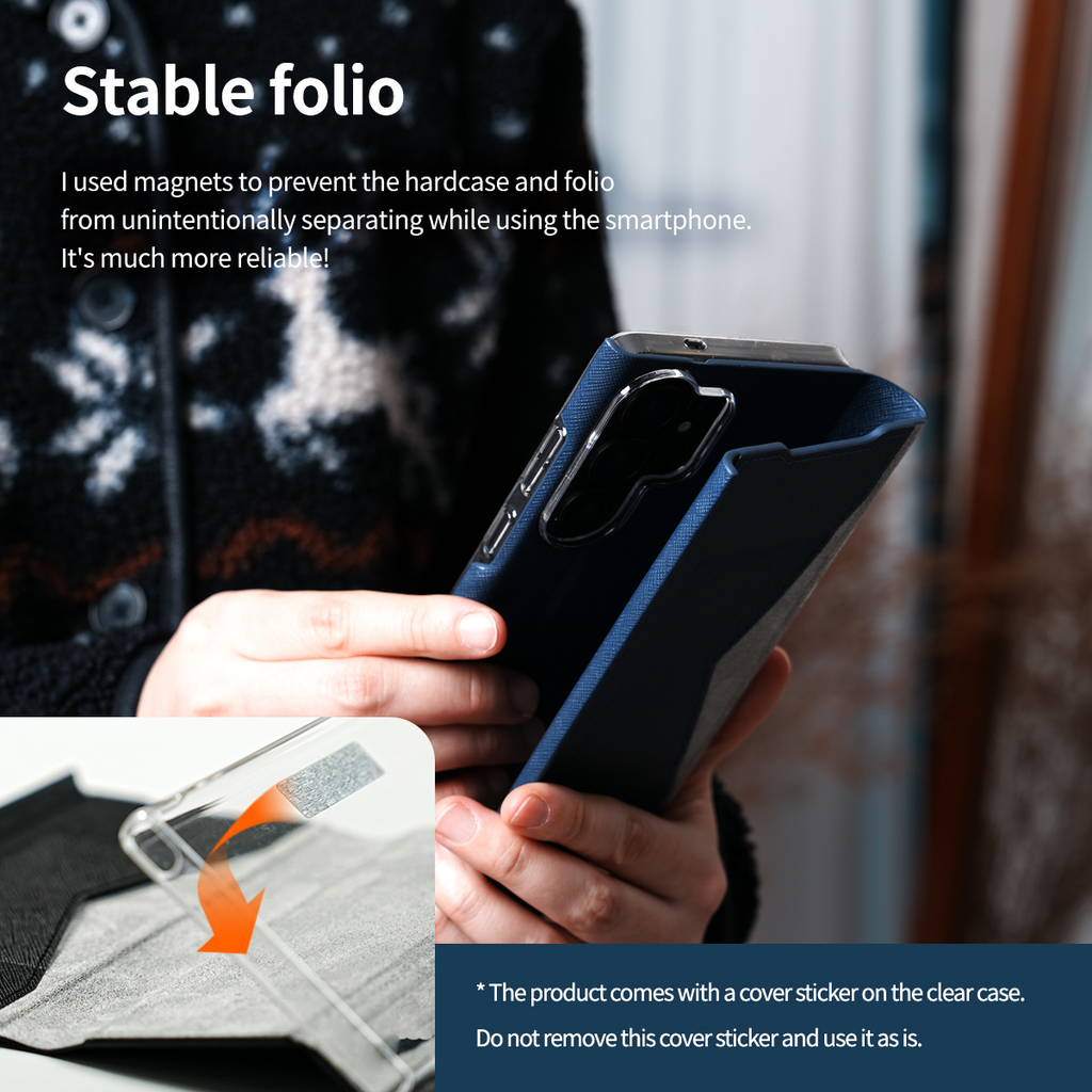 Araree Bonnet Stand Case For Samsung Galaxy S26 Ultra -Ash Blue