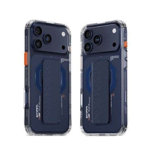 Skinarma Iphone 17 Pro Max Haxa (Mag-Charge + Grip-Stand) - Blue