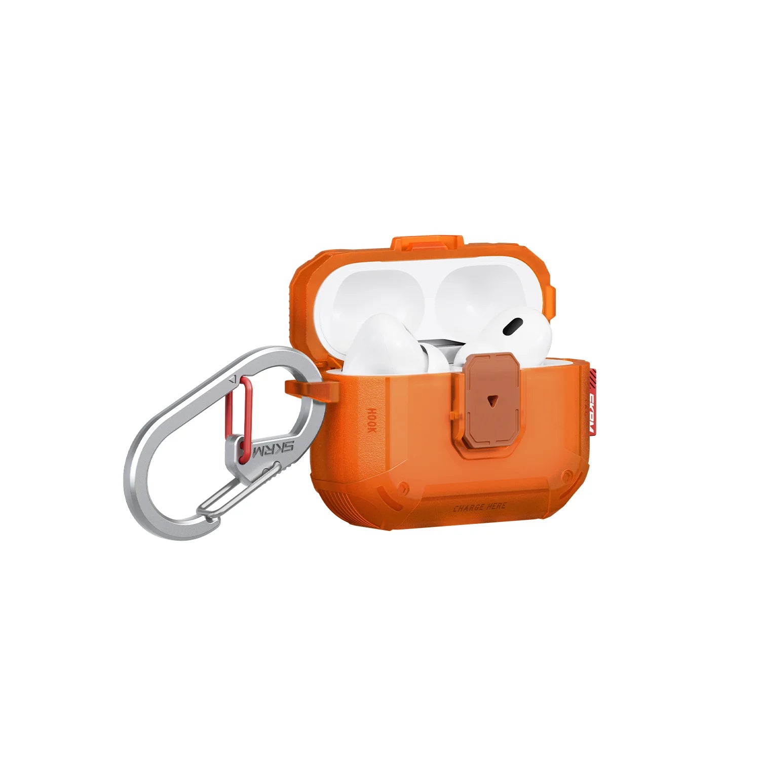 Skinarma Airpods Pro 3 Mecha Le (Lock Edition) - Frosted Orange