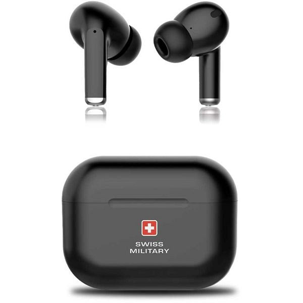 Swiss Military Delta 3 Wireless In Ear Earbuds Black