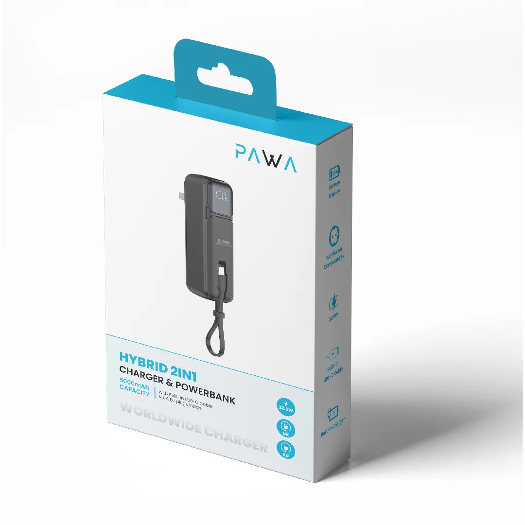 Pawa Hyrbrid 2in1 Charger & Powerbank