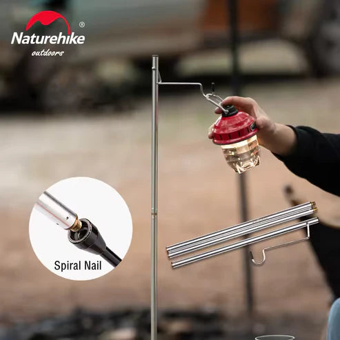 Naturehike Foldable Lamp Holder - Grey