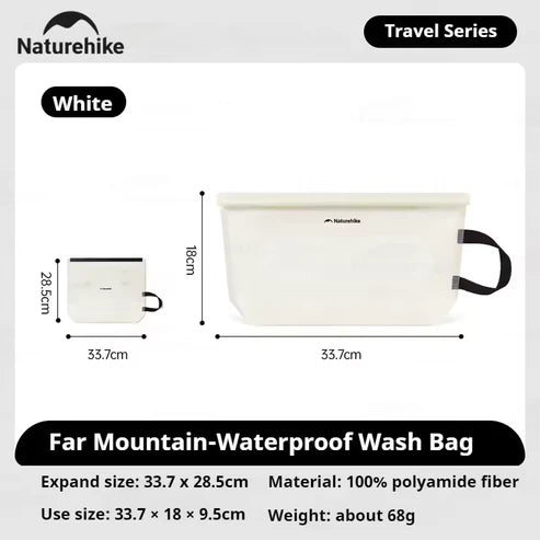Naturehike Far Mountain Waterproof Toiletry Bag - White