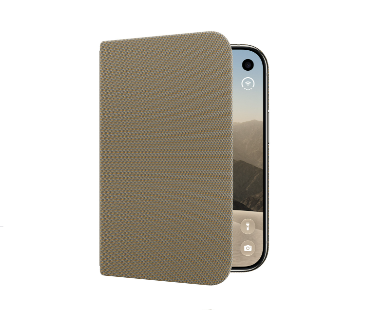 غطاء iPhone Duo Folio مع حامل – Taupe 