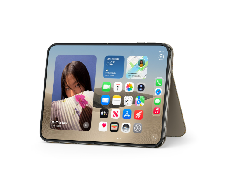 غطاء iPhone Duo Folio مع حامل – Taupe 