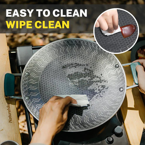 Naturehike Stainless Steel Baking Pan -  Black (Big Size) (34*34)